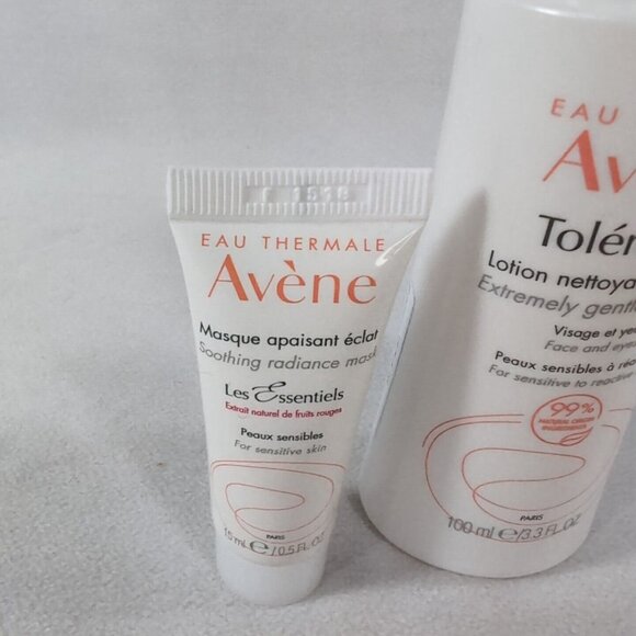 Avene Set Tolerance Extremely Gentle Cleanser 100ml 3.3 Soothing Radiance Mask - Picture 3 of 9
